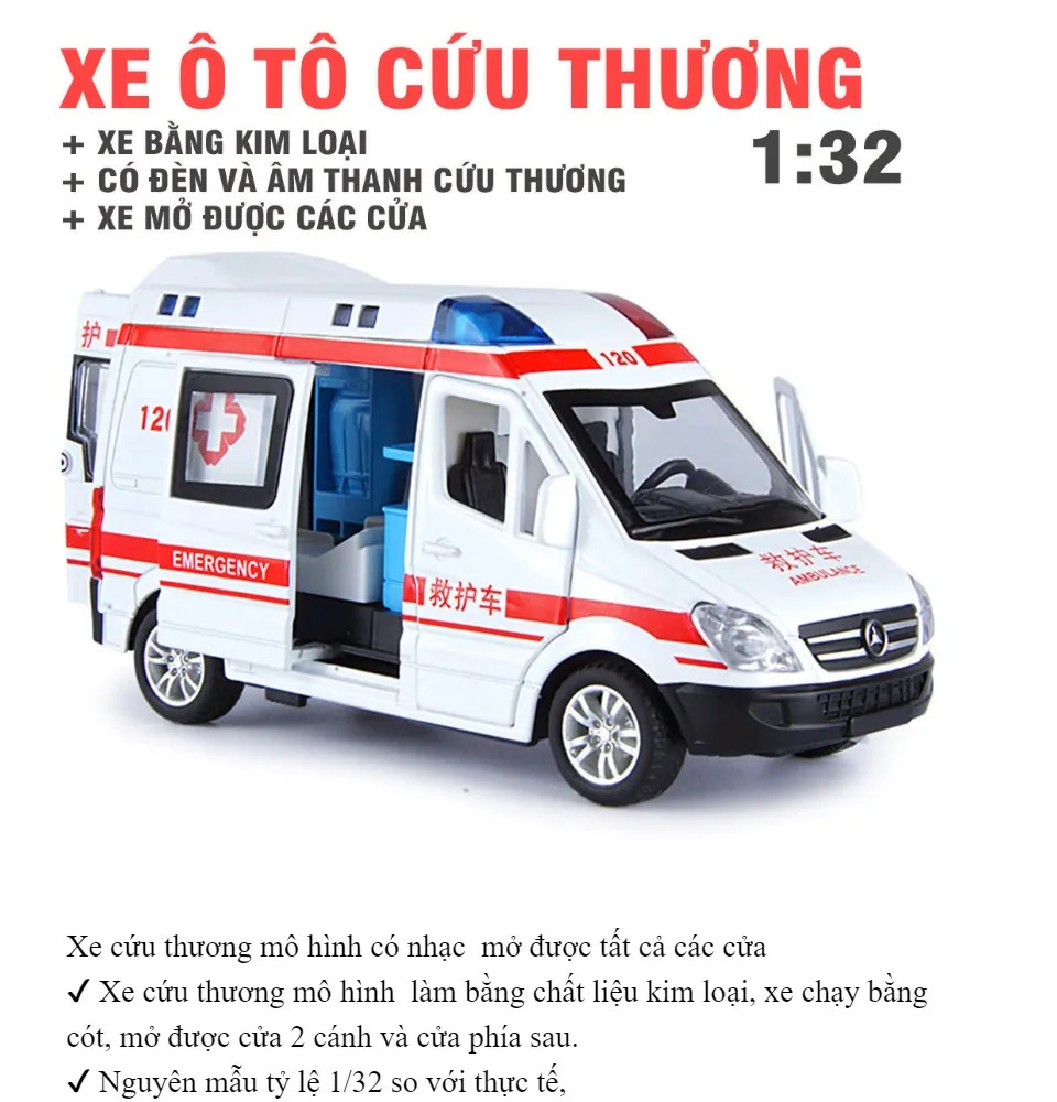 mo-hinh-xe-cuu-thuong-cap-cuu-trung-bay-1-32 (1) ô tô cứu thương Mercedes-Benz 1:32