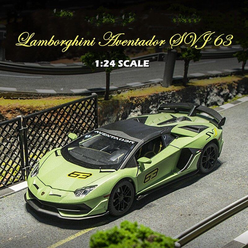 Xe-mo-hinh-Lamborghini-Aventador-SVJ 63 (2) Lamborghini Aventador SVJ 63 tỉ lệ 1:24 hãng Miniauto