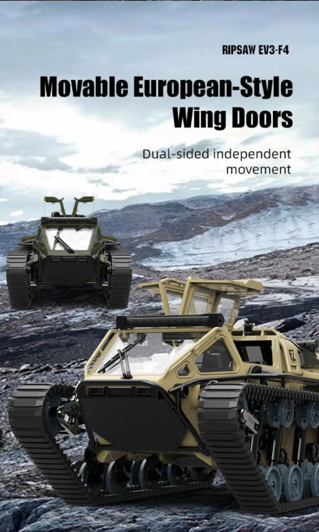 Xe Điều Khiển Từ Xa JJRC C8812 Ripsaw EV3-F4 – Xe Bánh Xích RC 1/16