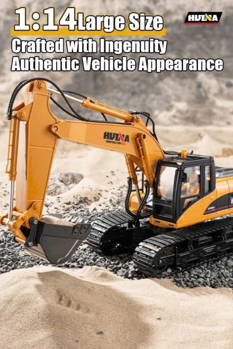 máy xúc điều khiển từ xa Huina 1535-1 Model 2025