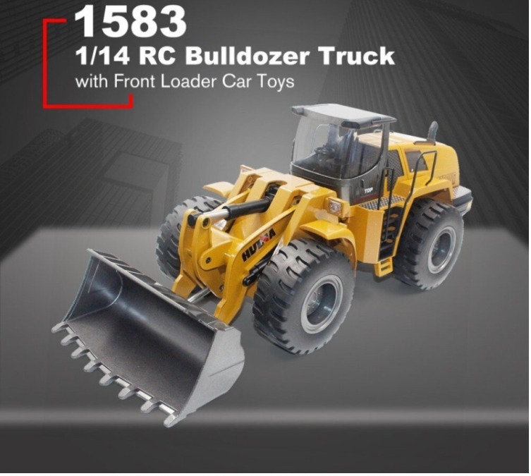 Máy xúc lật ủi đất Strong Power điều khiển từ xa cỡ lớn 70% kim loại